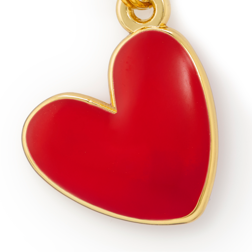 Red Heart Collar Charm