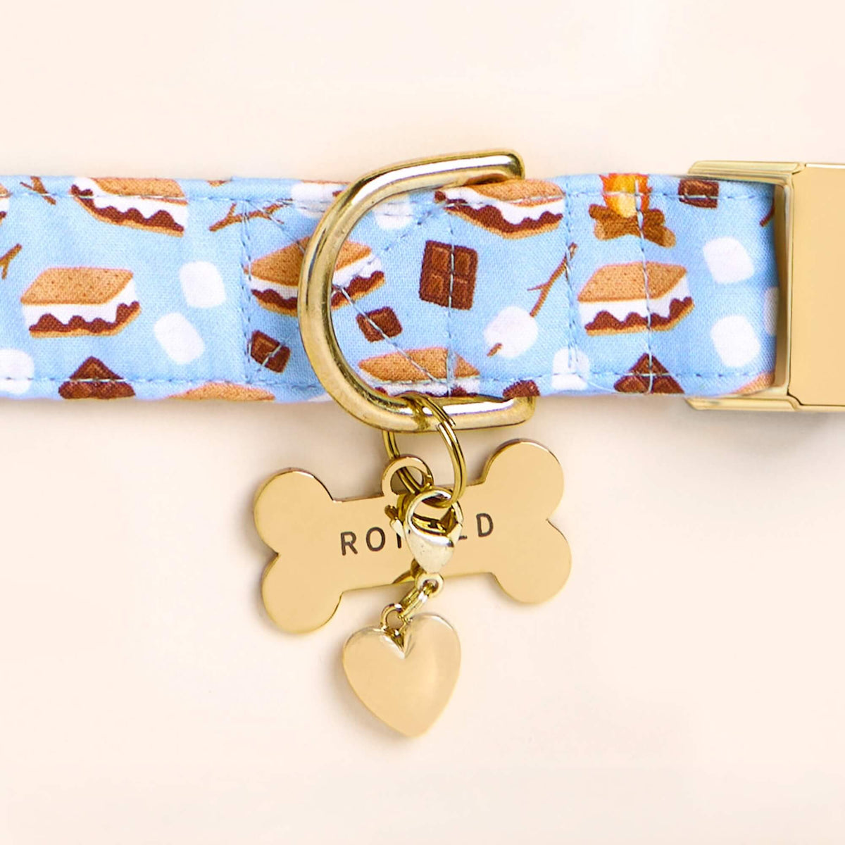 Heart of Gold Collar Charm