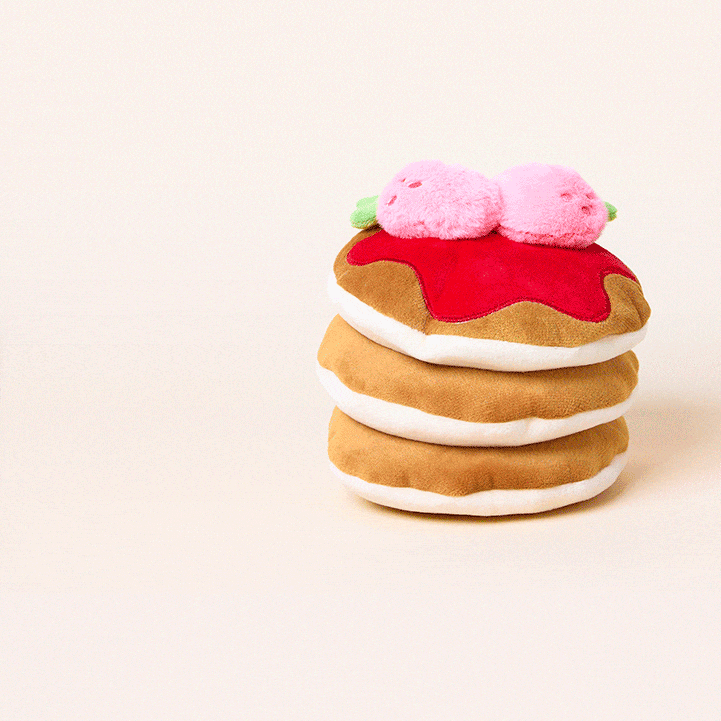 Strawberry Pancake Interactive Snuffle Dog Toy