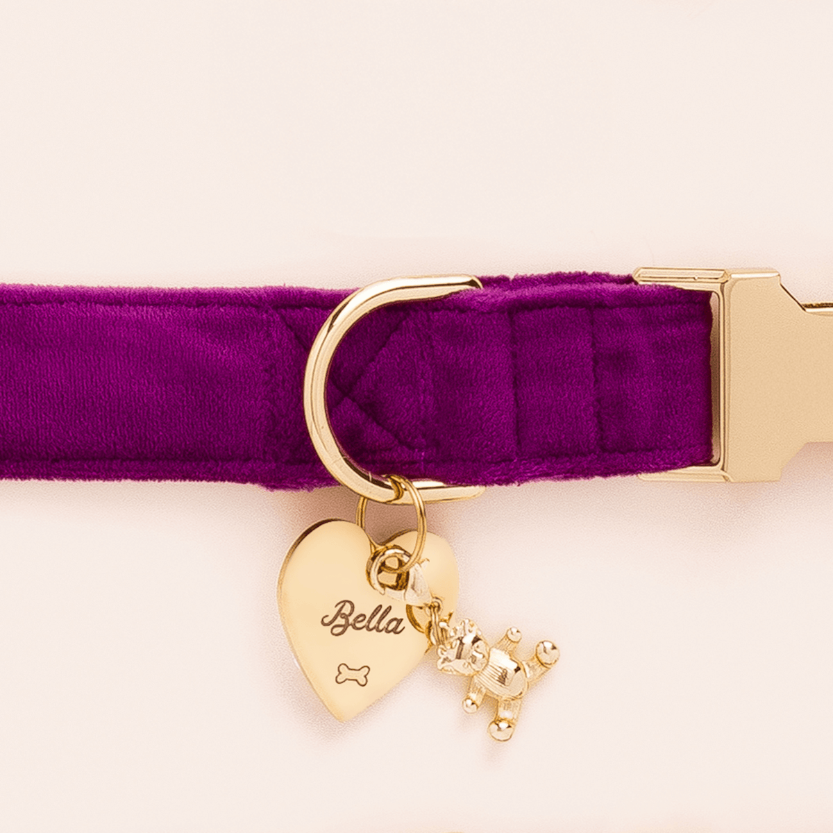 Heart Pet ID Tag: Bone Icon