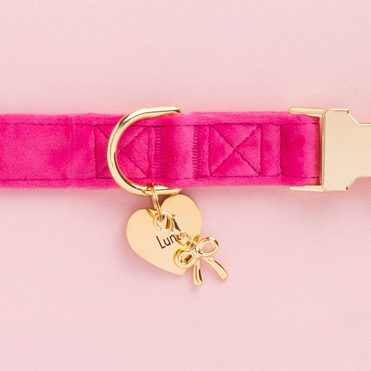 Gold Bow Collar Charm