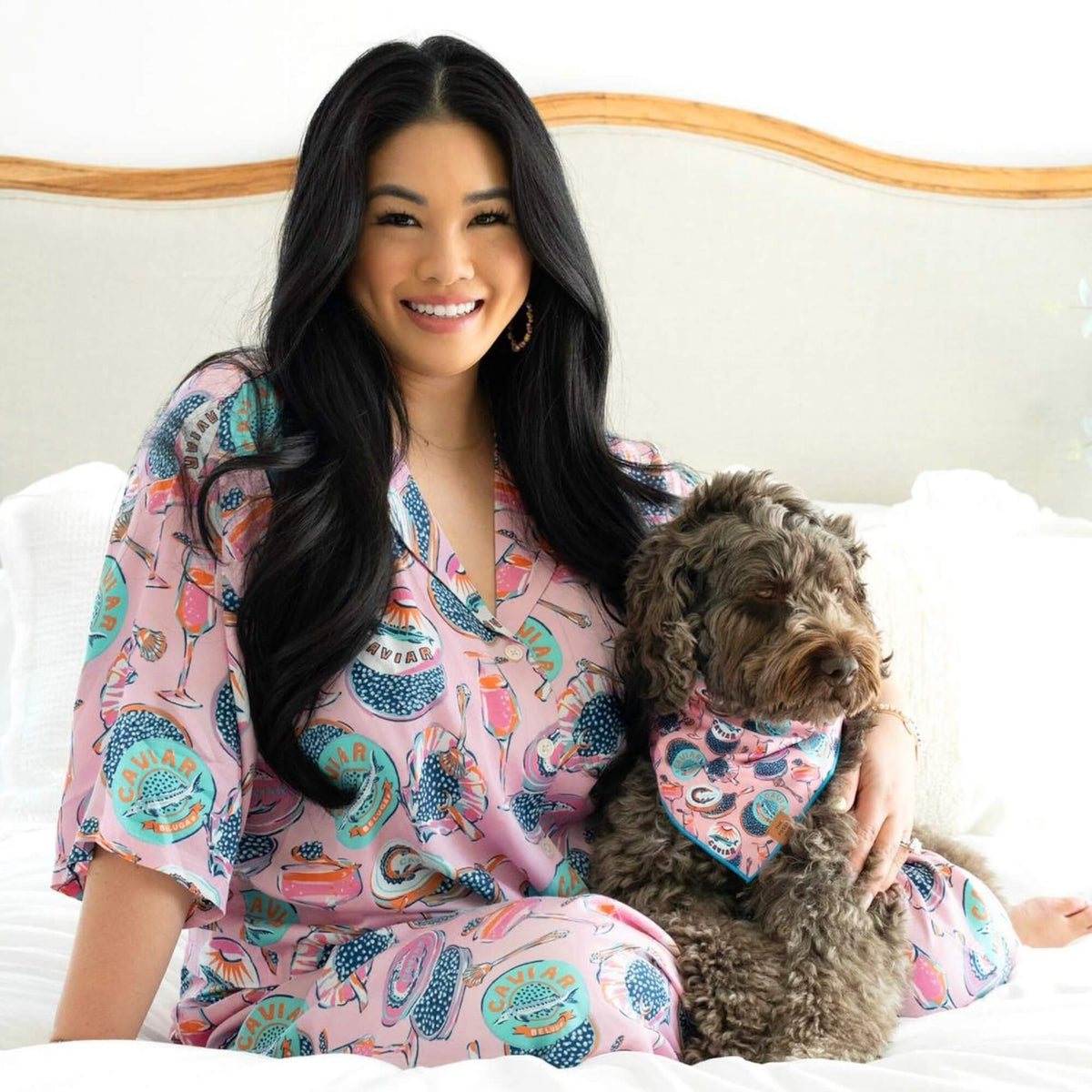 Printfresh Champagne & Caviar Long PJs
