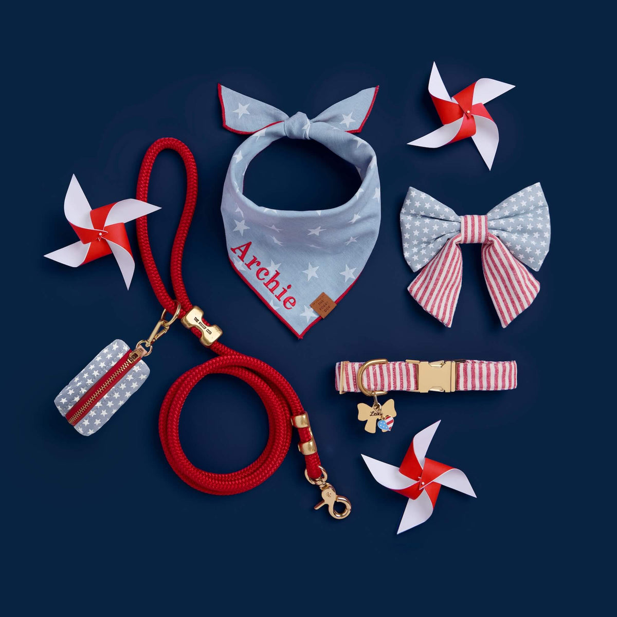 Circle Pet ID Tag: Bow Icon