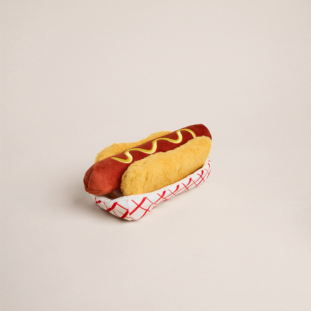 Hot Dog Interactive Snuffle Dog Toy