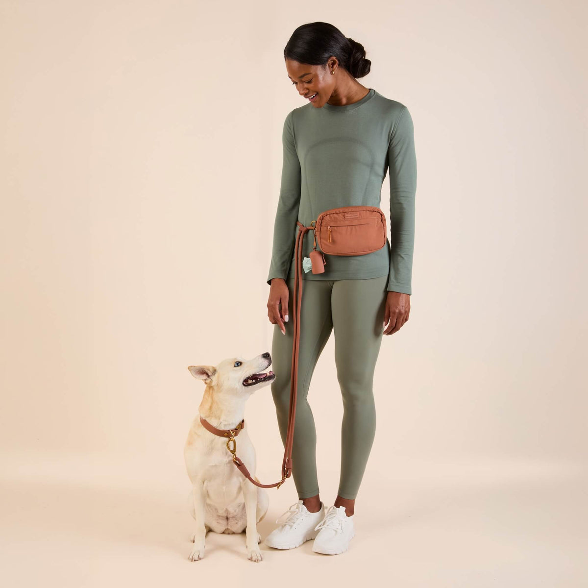 Active Hands-Free Dog Leash, Saddle
