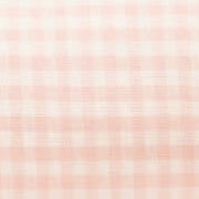 Blush Pink Gingham Bolster Dog Bed