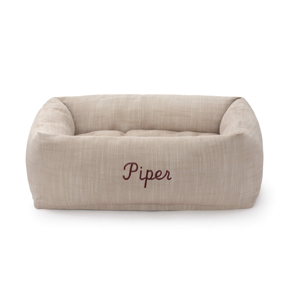Mushroom Brown Bolster Dog Bed