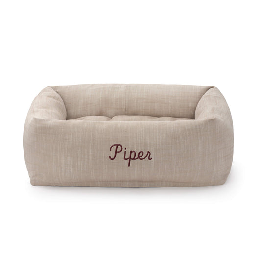 Mushroom Brown Bolster Dog Bed