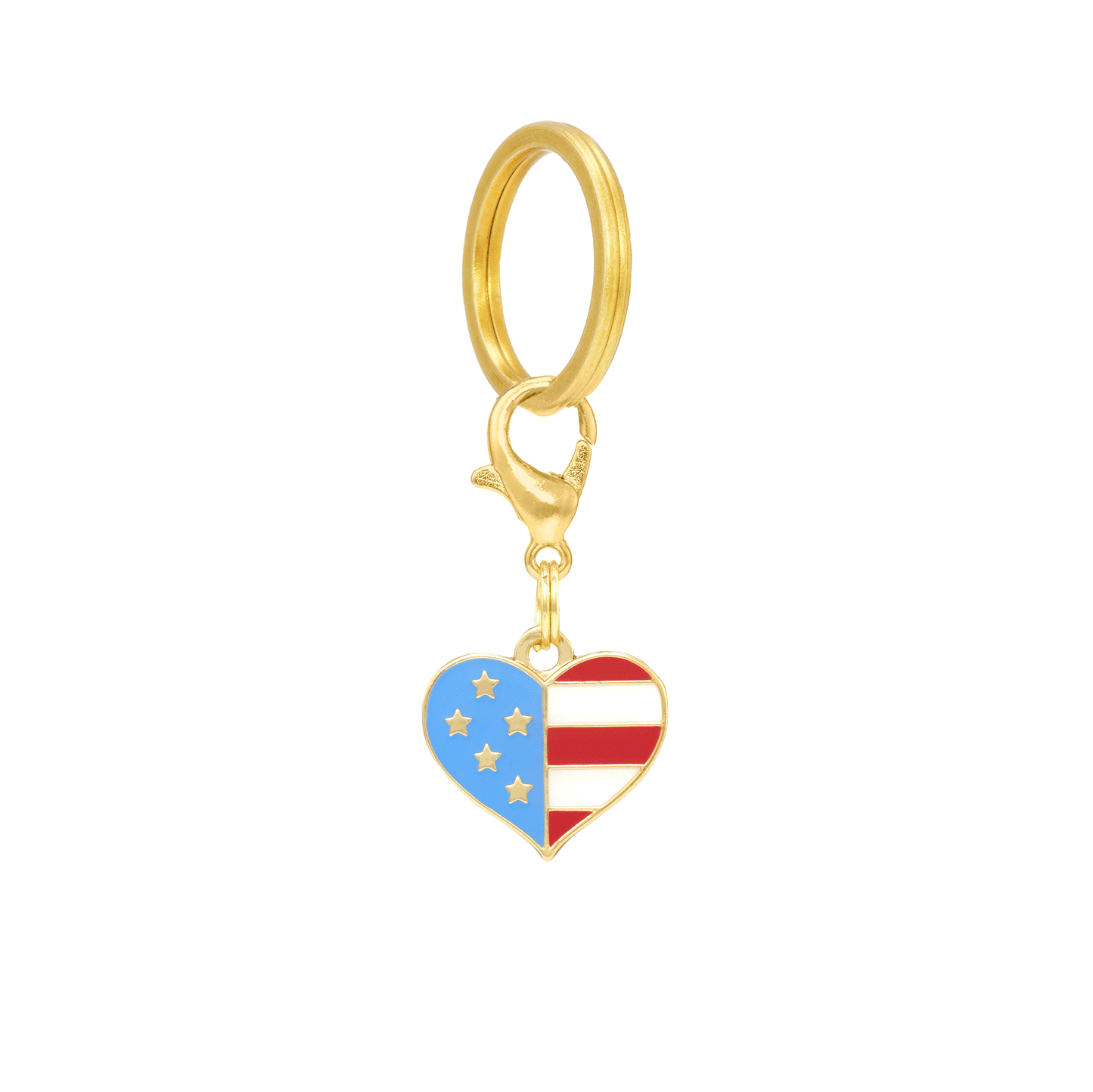 I Heart America Collar Charm