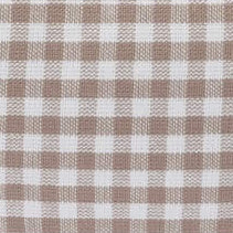 Mushroom Brown Gingham Bolster Dog Bed
