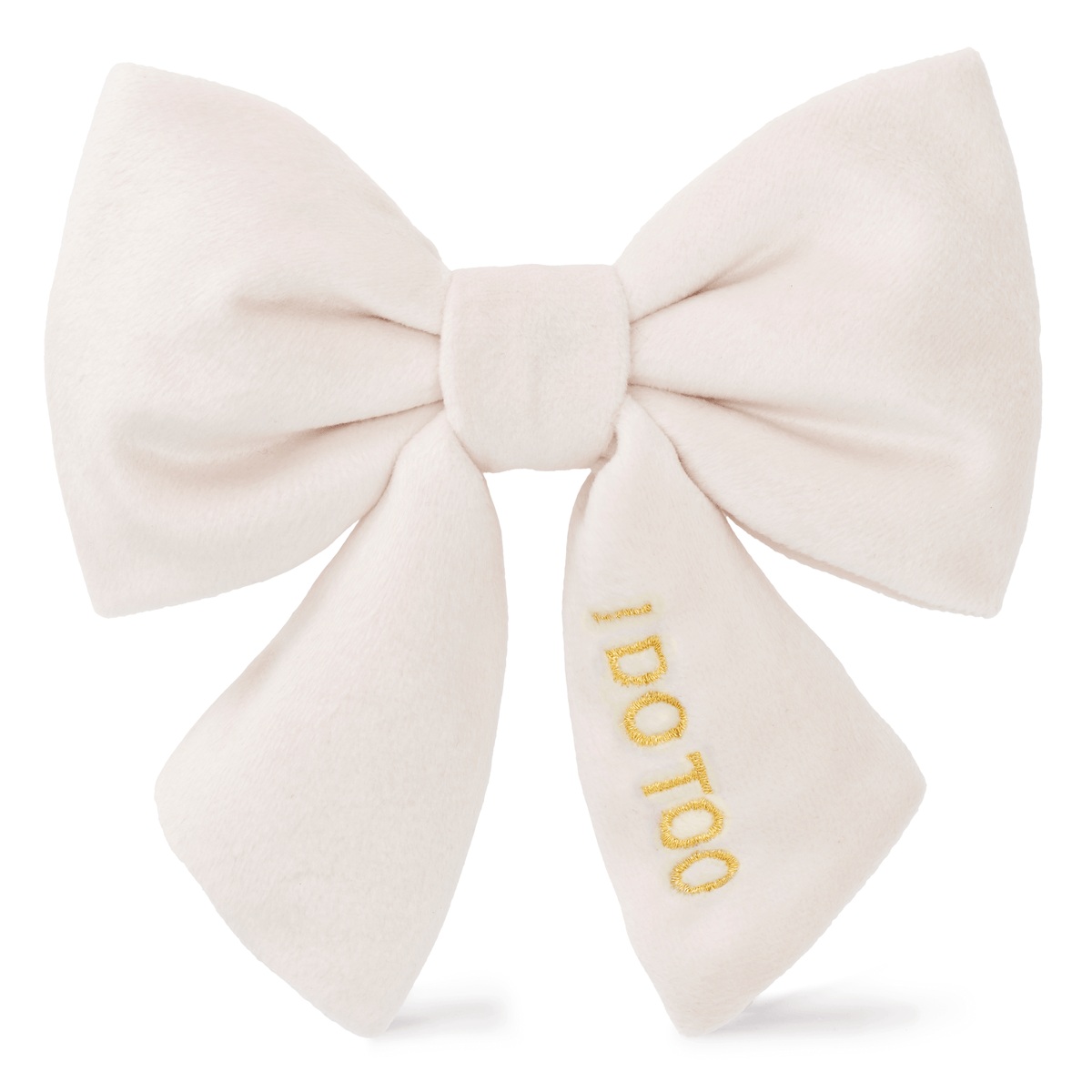 Ivory Velvet Lady Dog Bow
