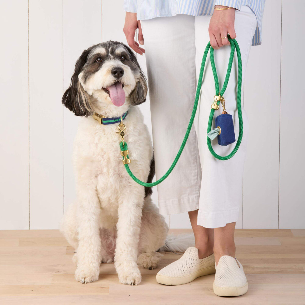 Grass Green Marine Rope Dog Leash