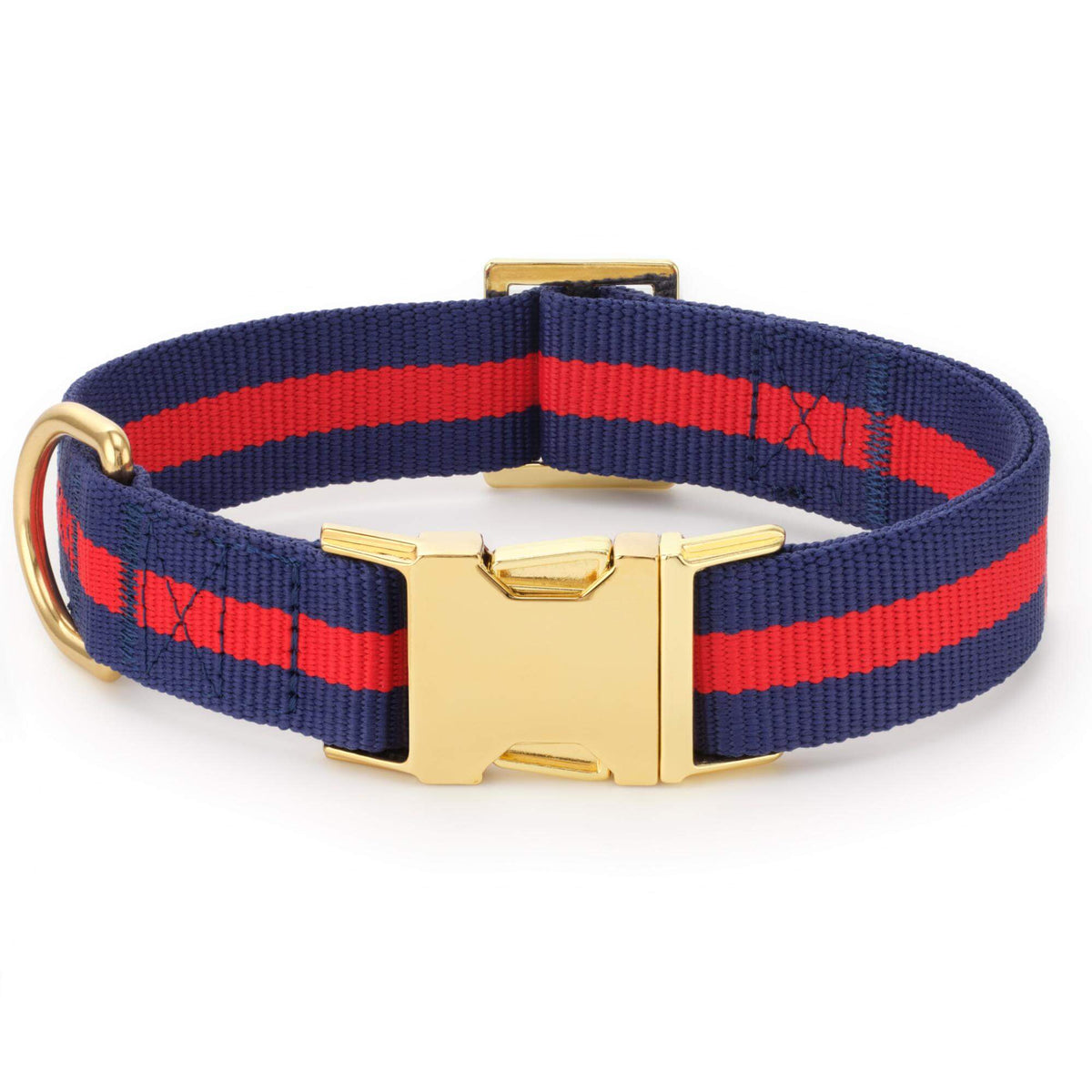 Mariner Striped Webbing Dog Collar
