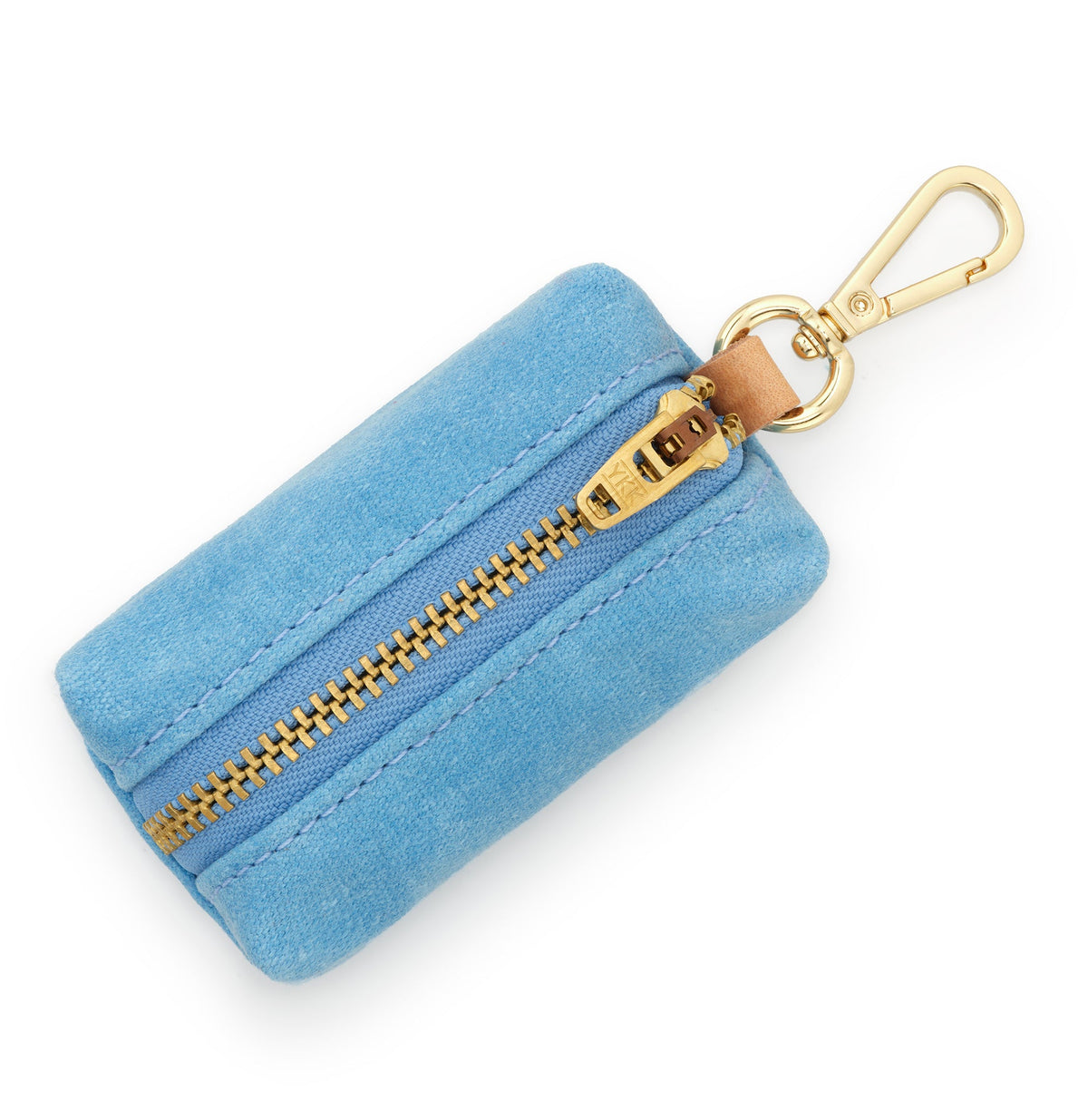 Powder Blue Waxed Canvas Waste Bag Holder