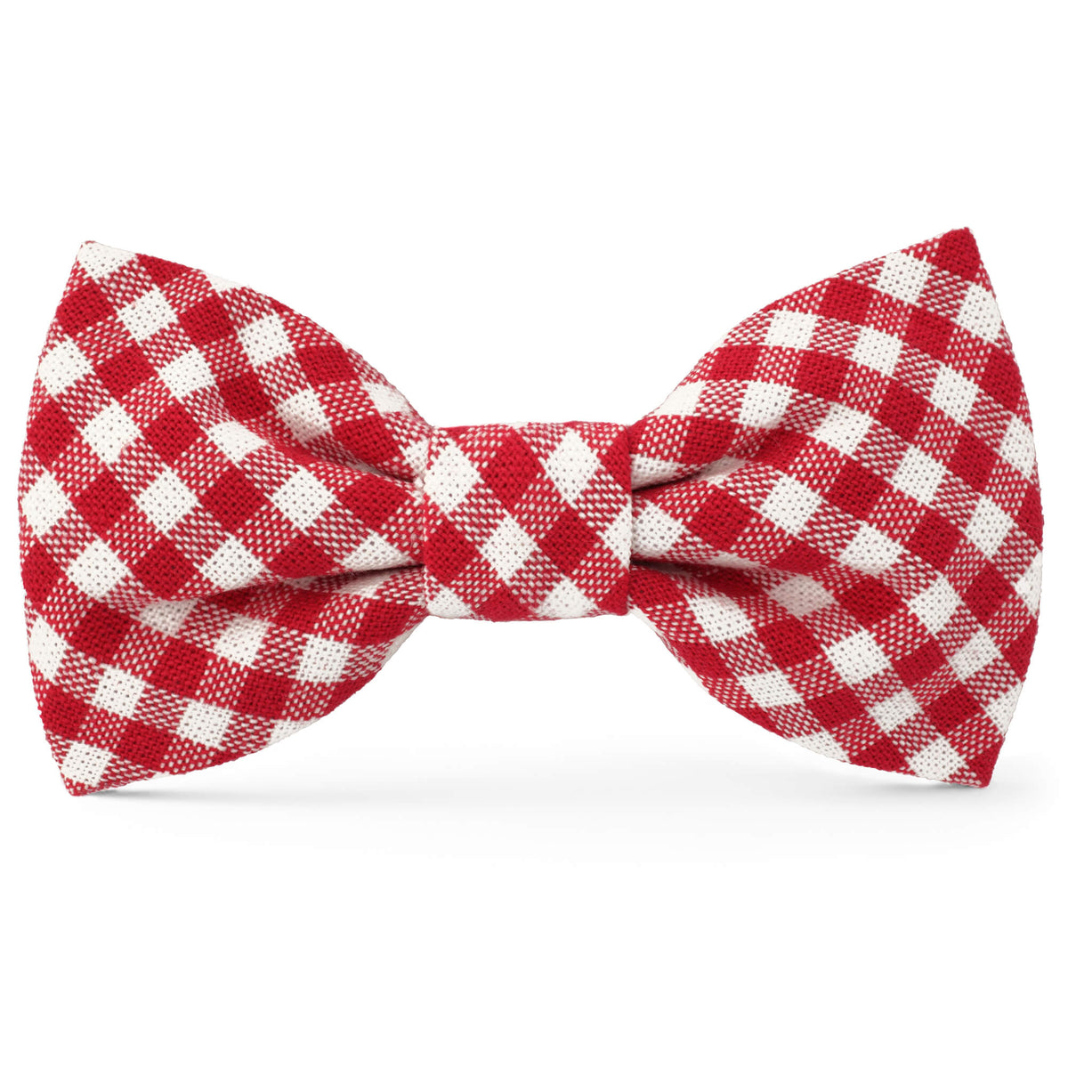 Red Gingham Dog Bow Tie