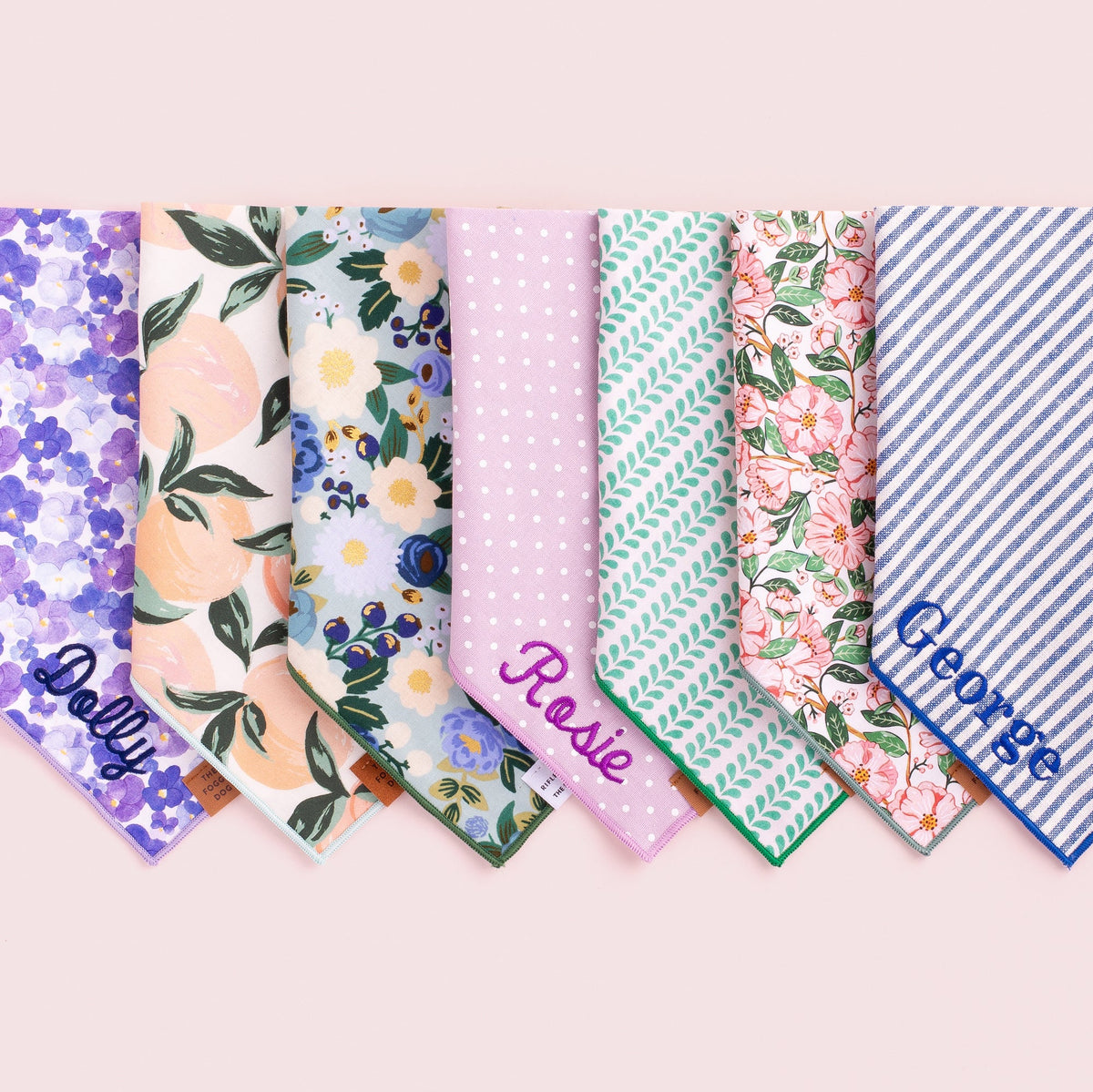 Lake Blue Stripe Dog Bandana