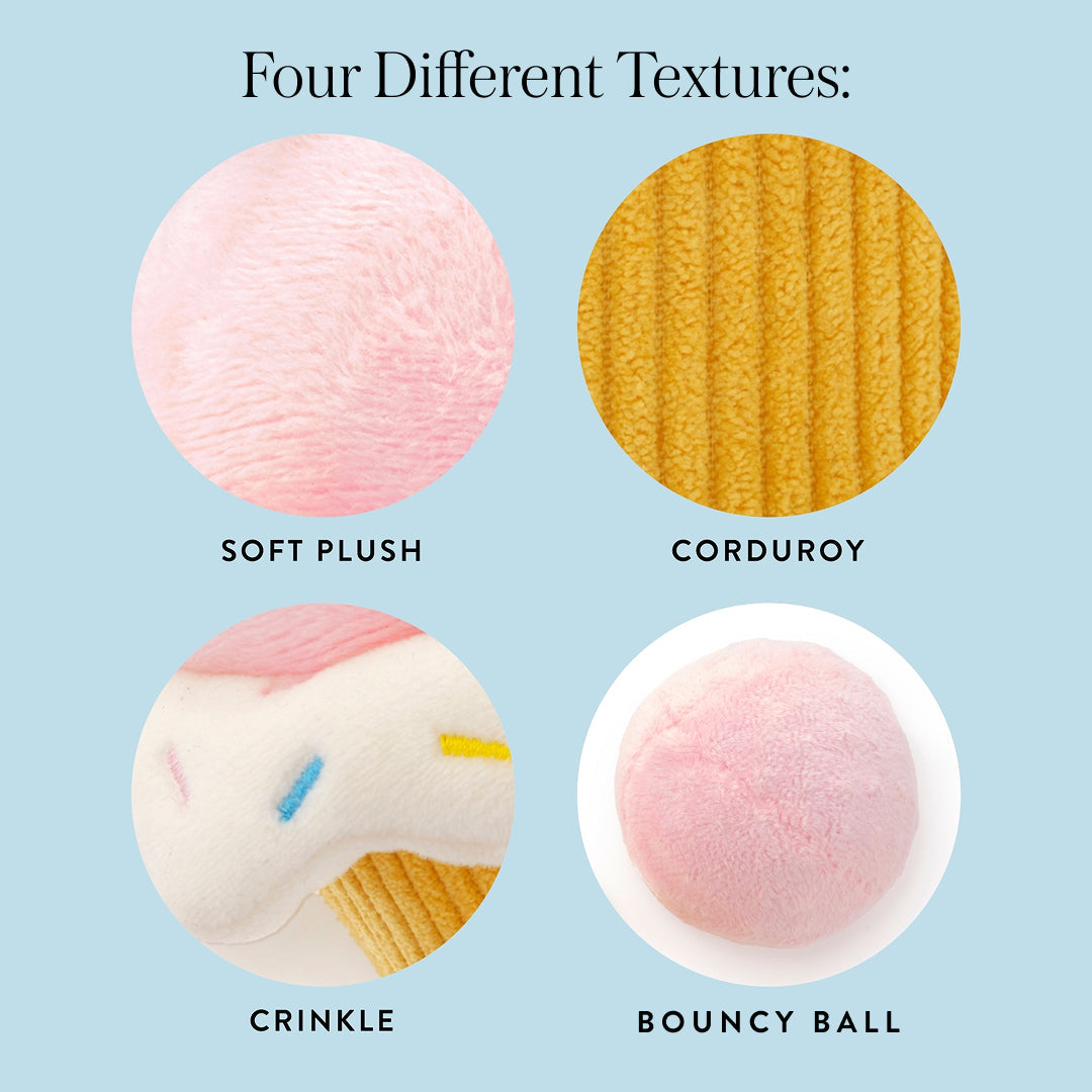 Birthday Cupcake 2-in-1 Bounce Dog Toy