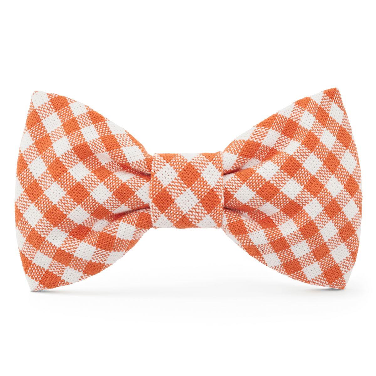 Cider Gingham Dog Bow Tie