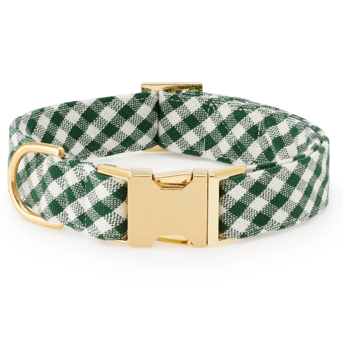 Evergreen Gingham Lady Bow Collar
