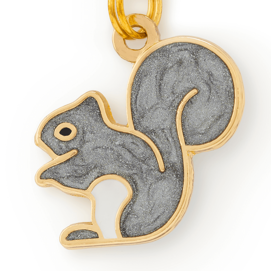 Squirrel Collar Charm