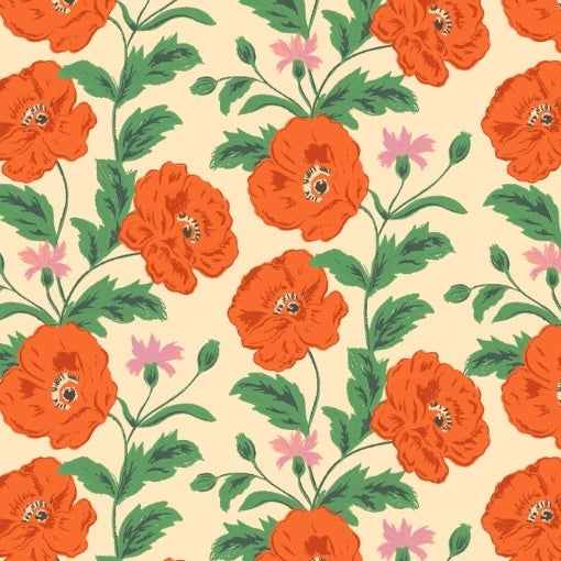 Golden Poppies Lady Dog Bow