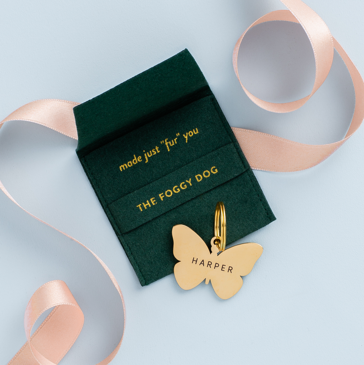 Butterfly Pet ID Tag