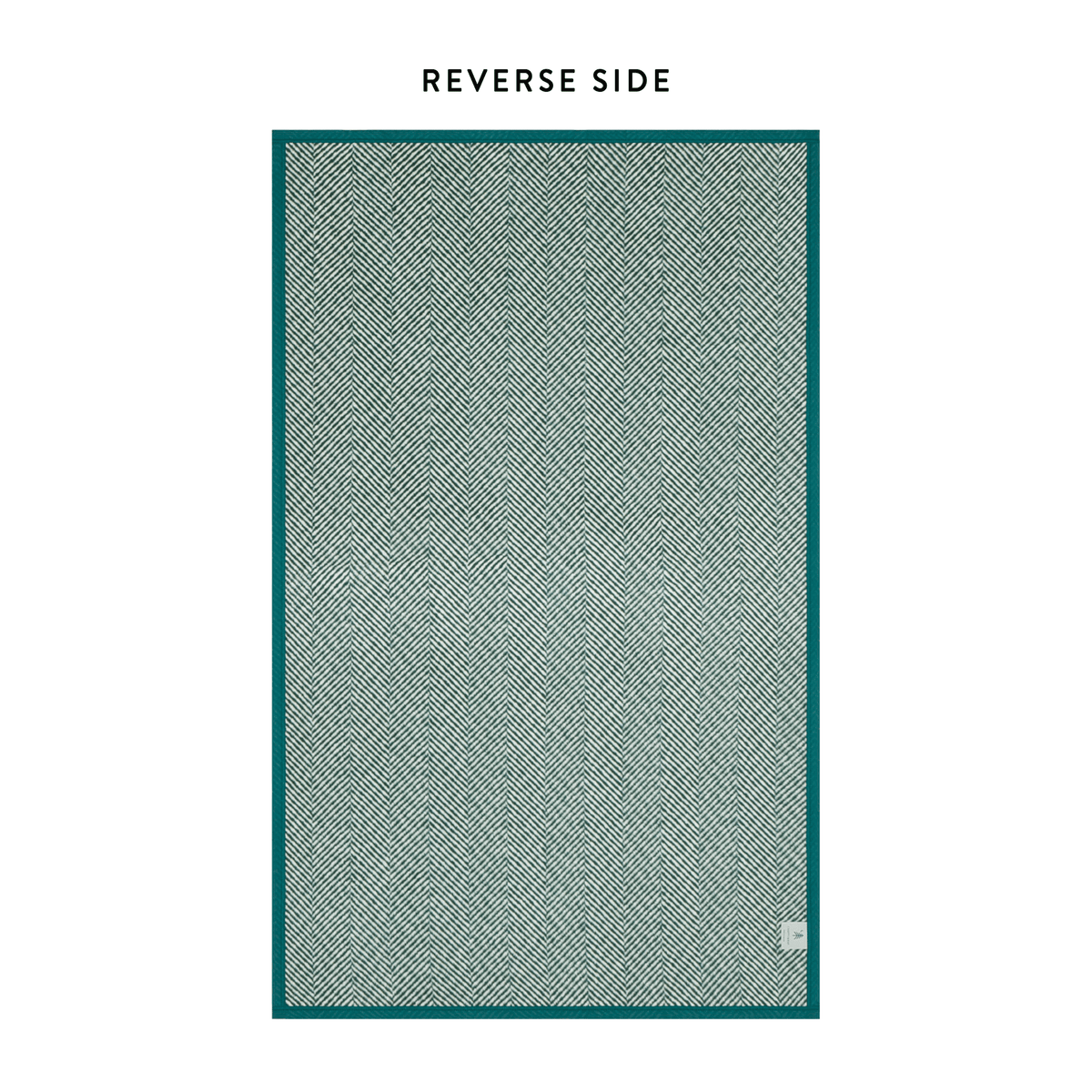 ChappyWrap Harborview Herringbone Evergreen Dog Blanket