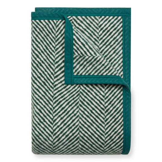 ChappyWrap Harborview Herringbone Evergreen Dog Blanket