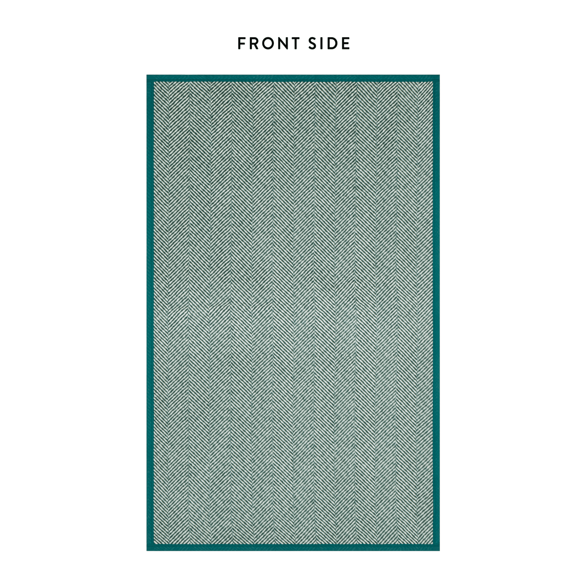 ChappyWrap Harborview Herringbone Evergreen Dog Blanket