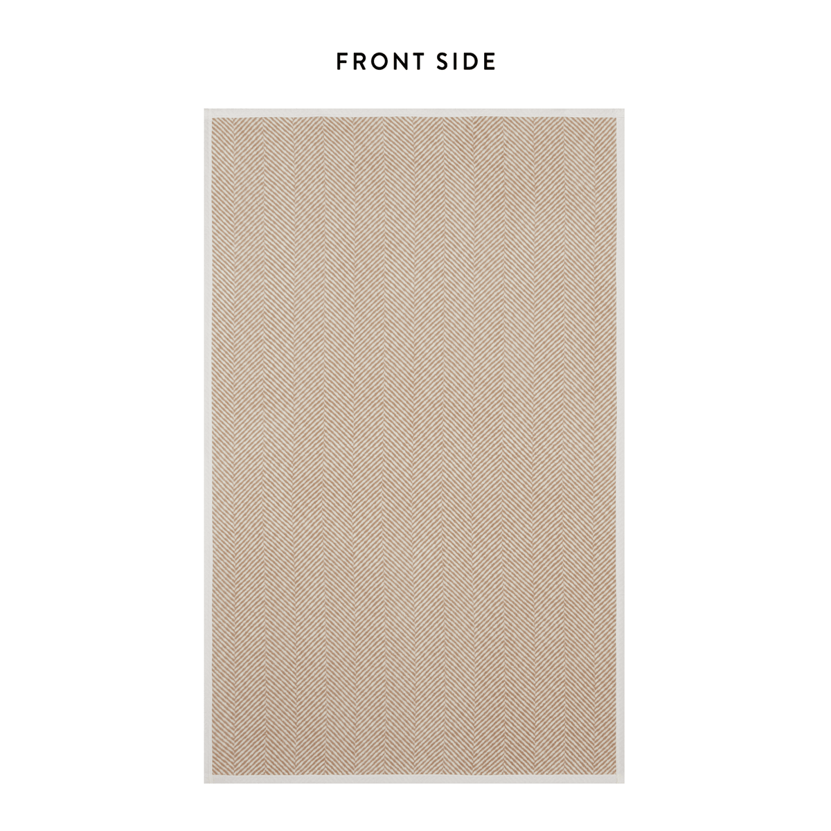 ChappyWrap Harborview Herringbone Tan Dog Blanket