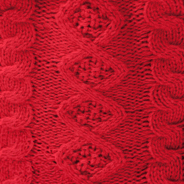 Cable Knit Dog Bandana
