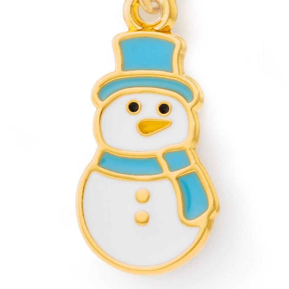 Snowman Collar Charm