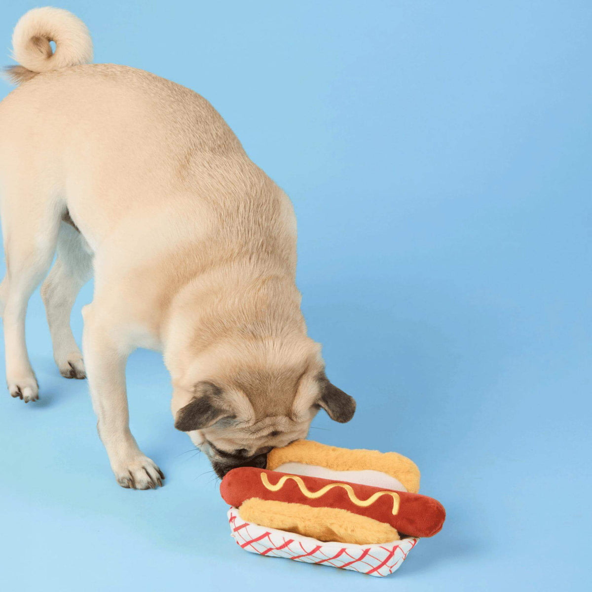 Hot Dog Interactive Snuffle Dog Toy