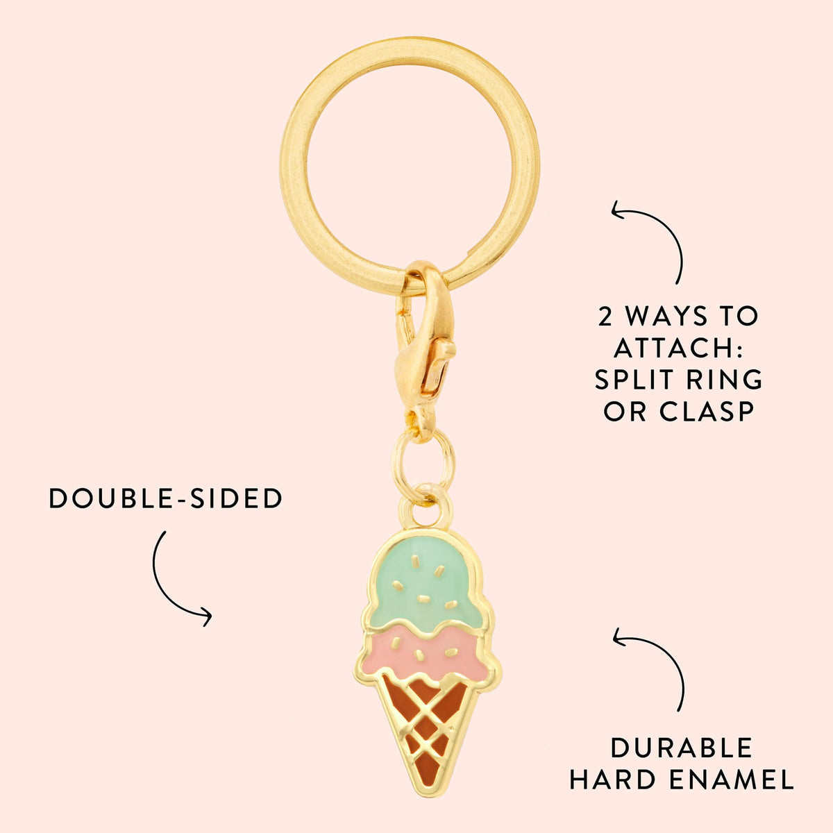 Ice Cream Collar Charm