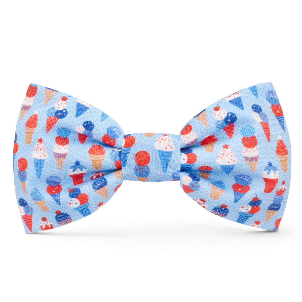 Star-Spangled Scoops Dog Bow Tie
