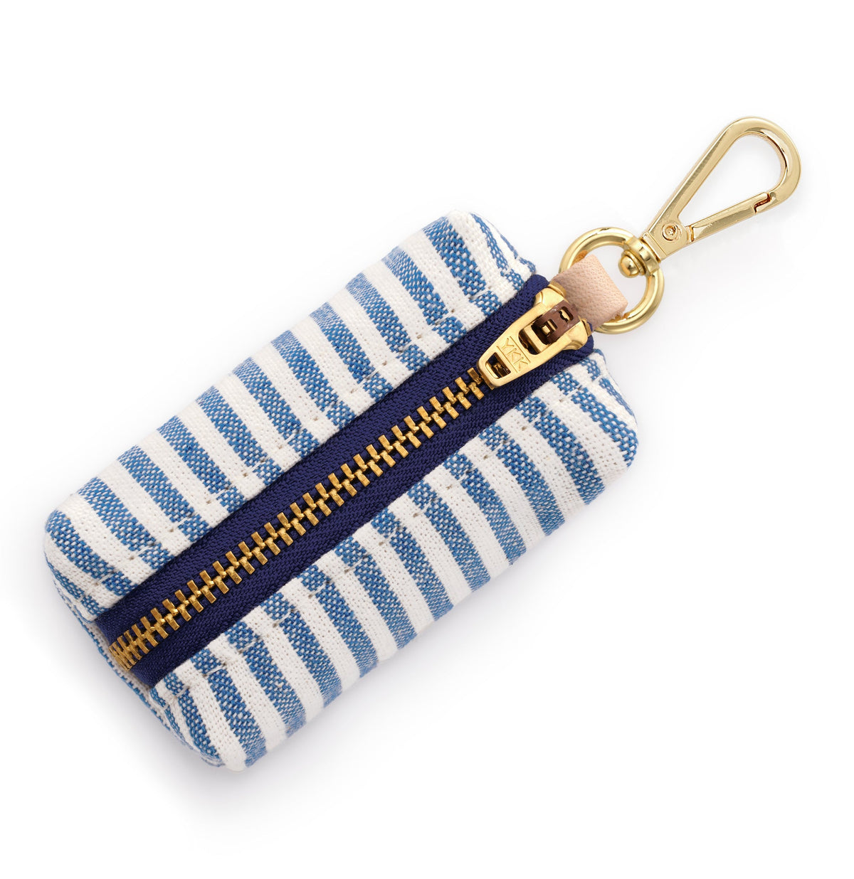Lake Blue Stripe Waste Bag Holder