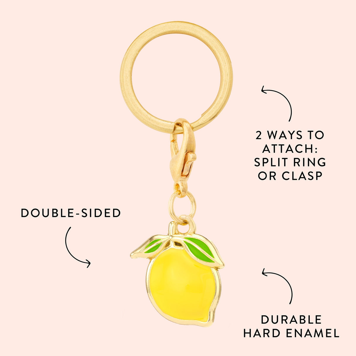Lemon Collar Charm