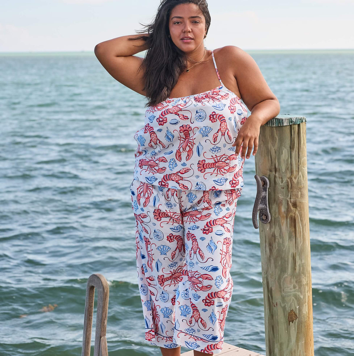 Printfresh Lobster Landing Cami PJs