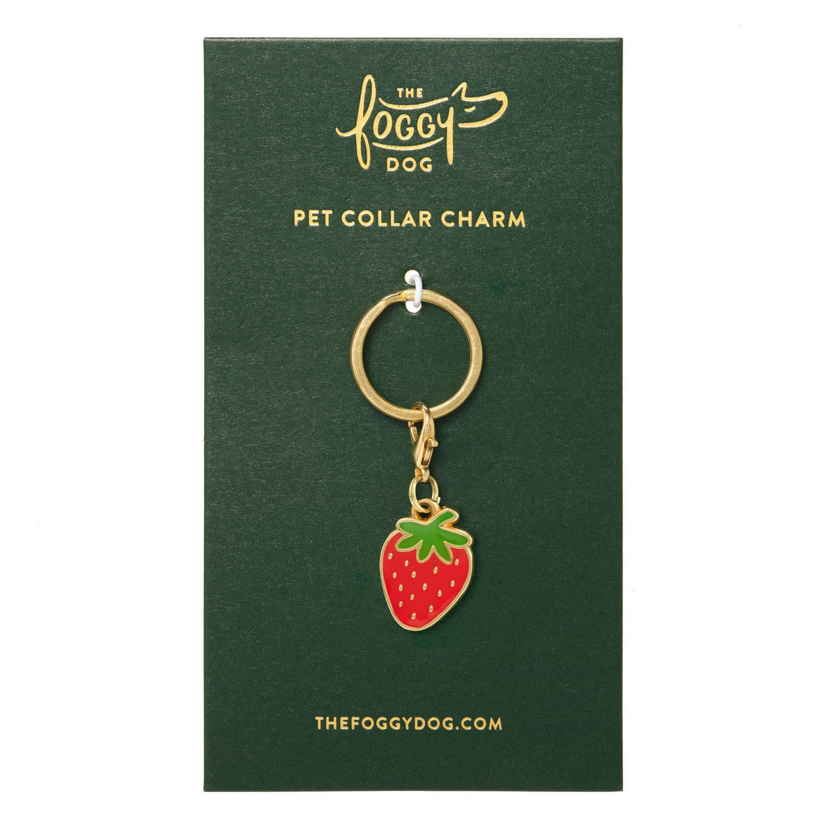 Strawberry Collar Charm