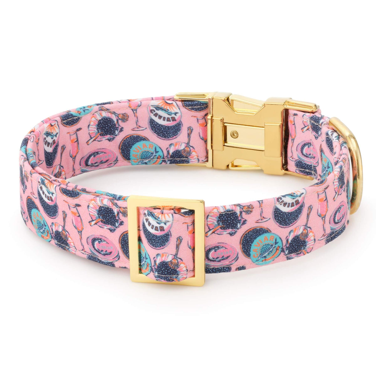 Printfresh x TFD Champagne & Caviar Dog Collar