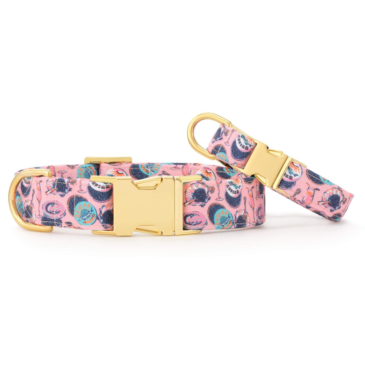 Printfresh x TFD Champagne & Caviar Dog Collar