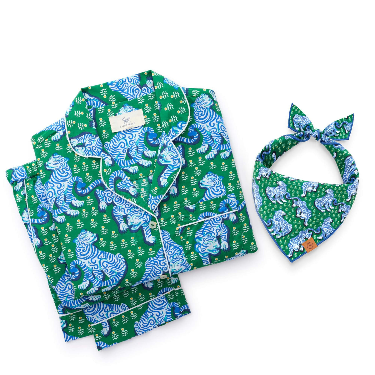 Printfresh x TFD Tiger Queen Mom + Dog Matching Gift Set (Long PJs)