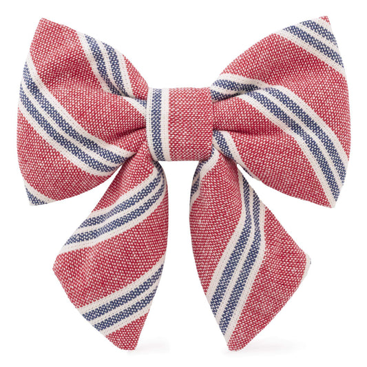 Nantucket Stripe Lady Dog Bow