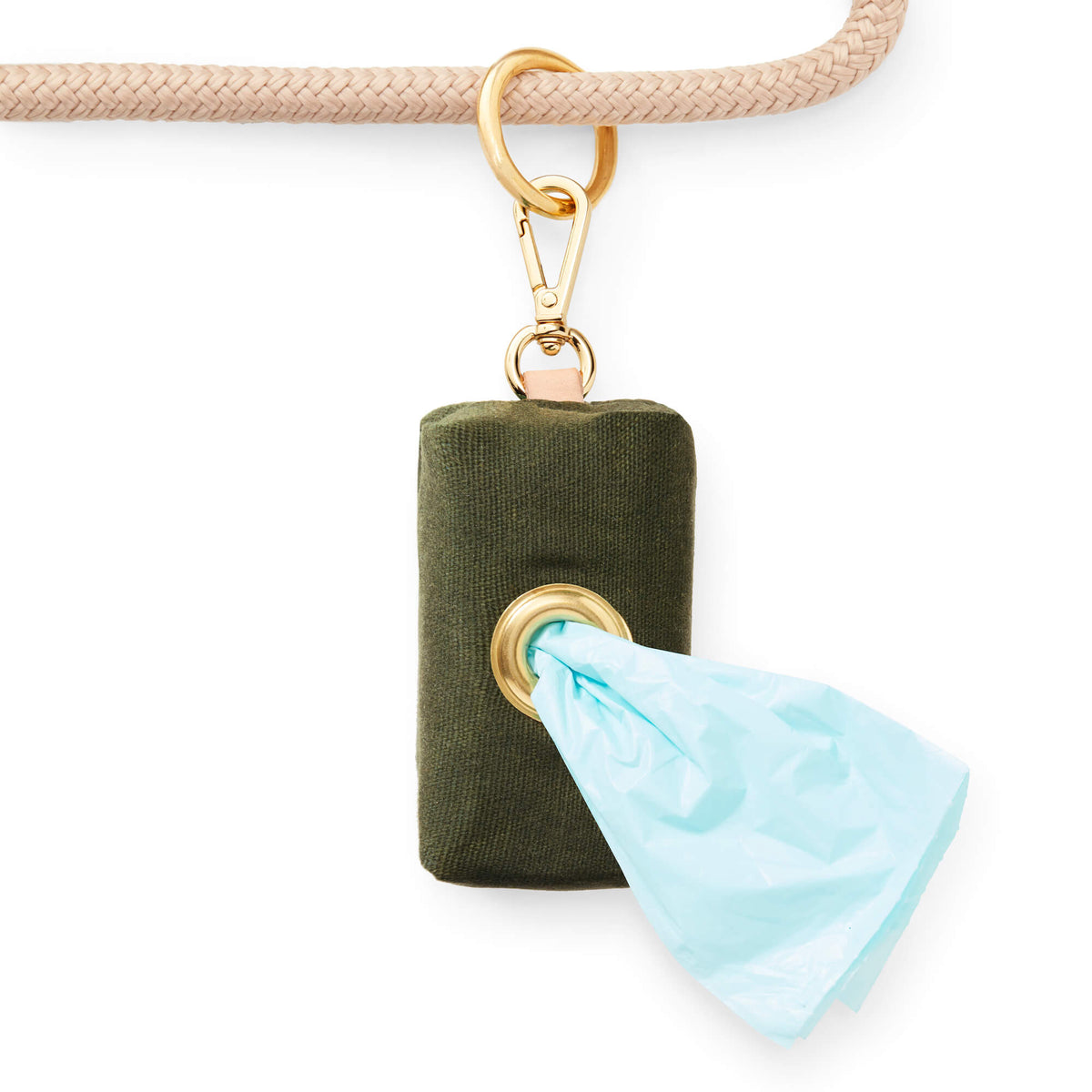 Olive Waxed Canvas Waste Bag Holder