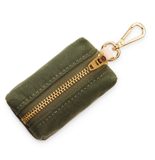 Olive Waxed Canvas Waste Bag Holder