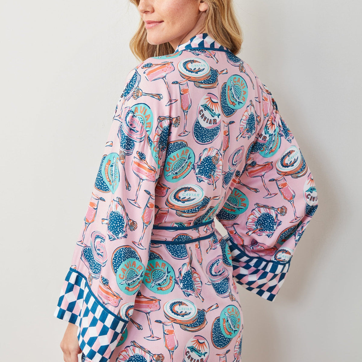 Printfresh Champagne & Caviar Robe
