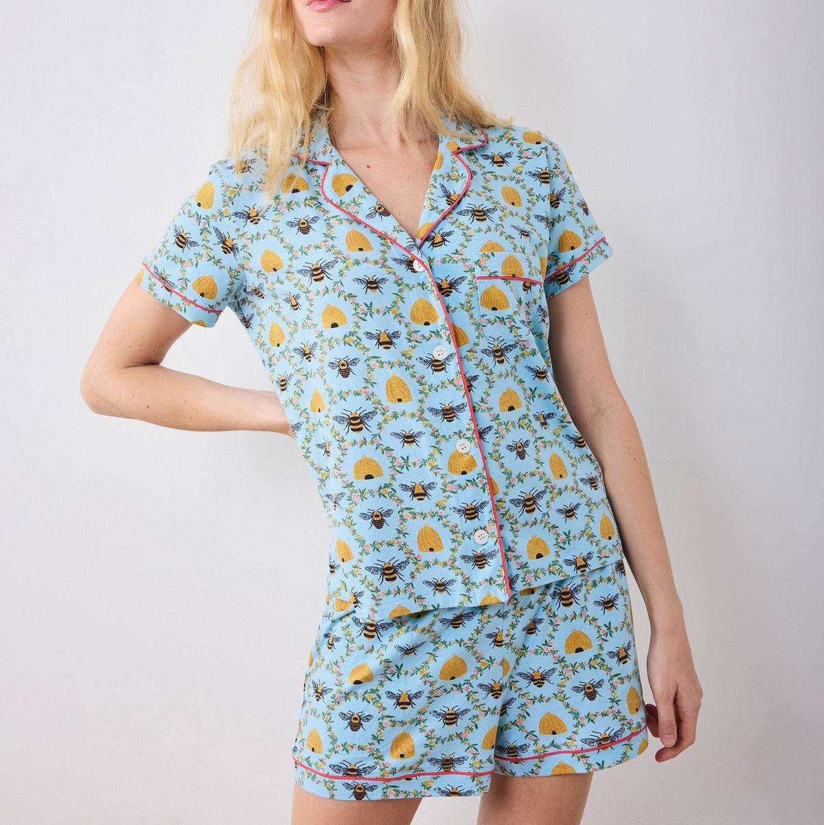 Printfresh x TFD Sweet Bee Mom + Dog Matching Gift Set (Short PJs)