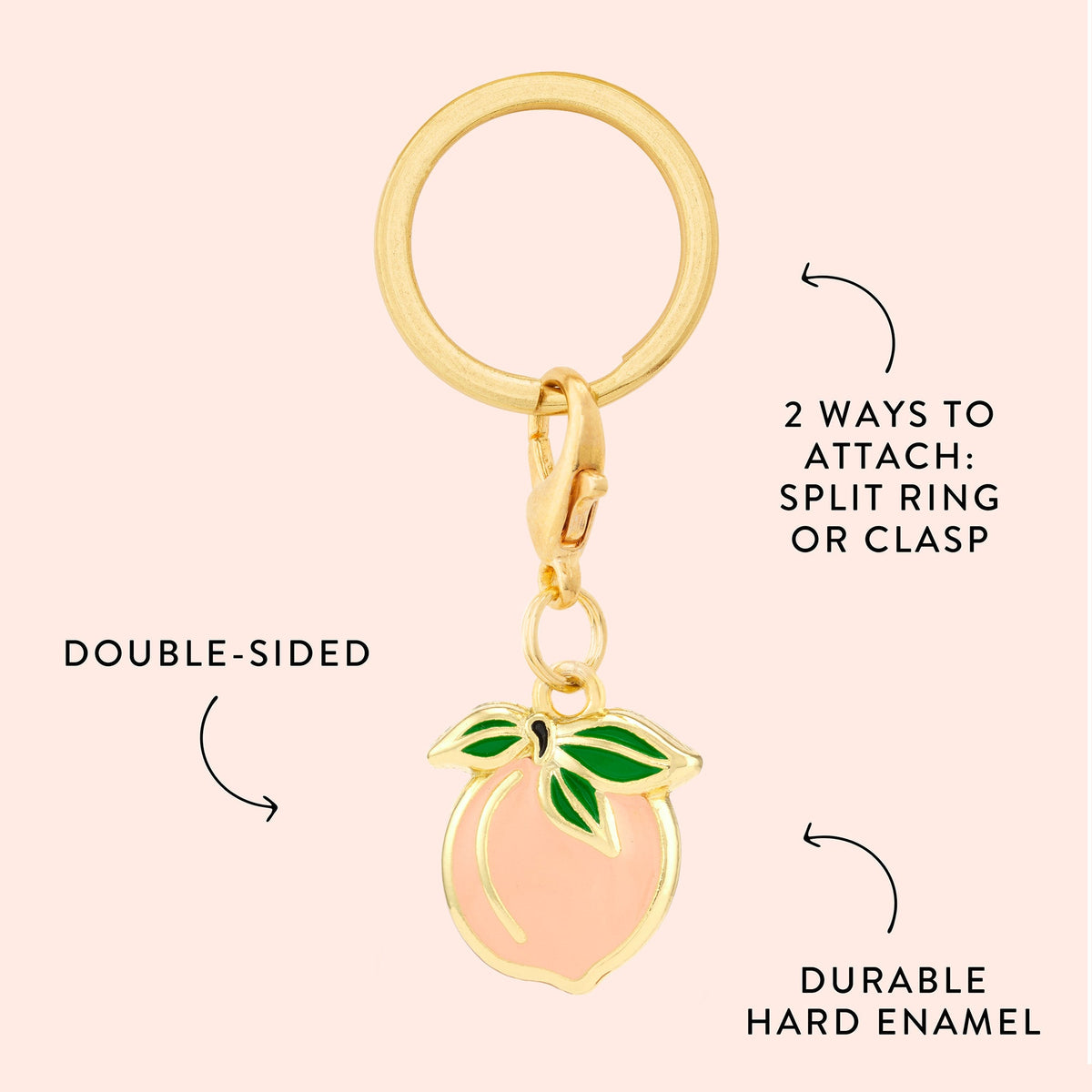 Peach Collar Charm