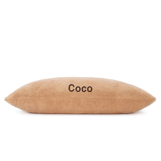 Latte Recycled Sherpa Dog Bed