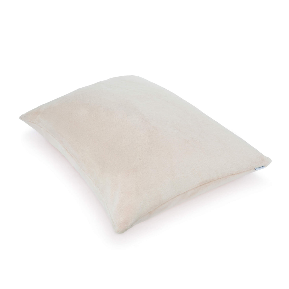 Natural Recycled Faux Fur Dog Bed
